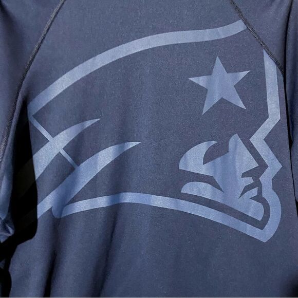 Nike NFL Team Apparel New England Patriots Therma-Fit Full Zip Blue Hoodie - Picture 4 of 7